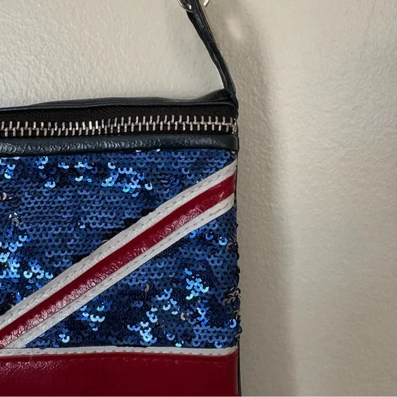 Pilot | Union Jack Sequin Clutch Bag - Picture 6 of 12